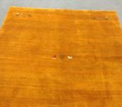7' x10' Authentic Persian Gabbeh Thick Gold with variations